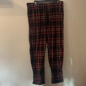 George plaid fleece pajama bottoms size large